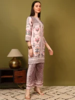 Premium Pink Traditional Motif Kurti Palazzo Set for Women – Festive & Semi-Formal Wear - Image 7