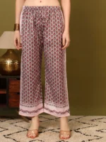 Premium Pink Traditional Motif Kurti Palazzo Set for Women – Festive & Semi-Formal Wear - Image 6