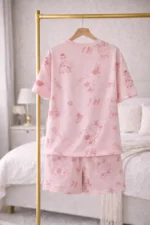 Bunny Print Lycra Night Suit Set – Premium Stretch Lounge Co-Ord - Image 4