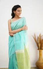 Pastel Grace Soft Organza Saree - Image 25