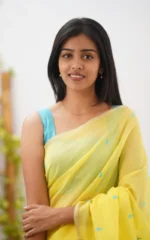 Pastel Grace Soft Organza Saree - Image 8