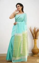 Pastel Grace Soft Organza Saree - Image 24