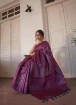 Zari Royale Silk Saree with Gold Woven Motifs - Image 6