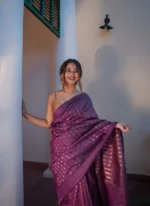 Zari Royale Silk Saree with Gold Woven Motifs - Image 5