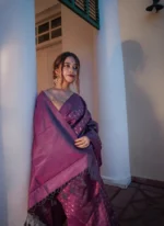 Zari Royale Silk Saree with Gold Woven Motifs - Image 3