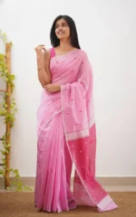 Pastel Grace Soft Organza Saree - Image 28