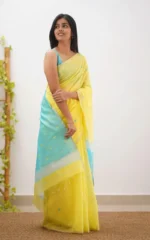 Pastel Grace Soft Organza Saree - Image 2