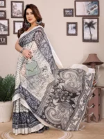 Royal Monochrome Grace Saree - Image 4