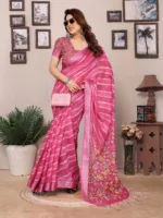 Rani Radiance Printed Saree - Image 4