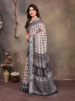 Classic Noir Weave Saree - Image 2