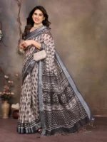 Classic Noir Weave Saree - Image 3