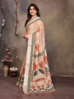 Autumn Leaf Elegance Saree - Image 2