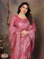 Rosewood Classic Charm Saree - Image 4