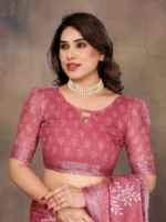 Rosewood Classic Charm Saree - Image 5