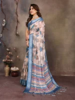 Blue Feather Grace Saree - Image 2