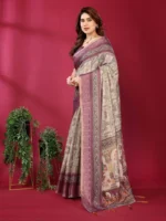 Wine Heritage Royale Saree - Image 2