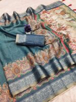 Royal Morpich Heritage Saree - Image 7