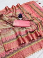 Peach Regal Heritage Saree - Image 8