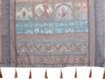 Royal Slate Heritage Designer Saree - Image 7