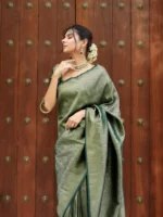 Royal Heritage Zari Woven Premium Silk Saree – Festive & Wedding Wear - Image 19
