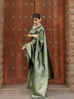 Royal Heritage Zari Woven Premium Silk Saree – Festive & Wedding Wear - Image 17