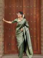Royal Heritage Zari Woven Premium Silk Saree – Festive & Wedding Wear - Image 16