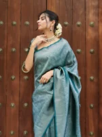 Royal Heritage Zari Woven Premium Silk Saree – Festive & Wedding Wear - Image 27