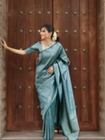 Royal Heritage Zari Woven Premium Silk Saree – Festive & Wedding Wear - Image 26