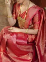 Royal Heritage Zari Woven Premium Silk Saree – Festive & Wedding Wear - Image 12