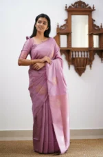 Signature Silk Saree with Sun Motif Weaving & Rich Contrast Border - Image 23