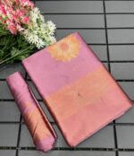 Signature Silk Saree with Sun Motif Weaving & Rich Contrast Border - Image 17