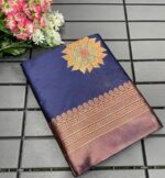 Signature Silk Saree with Sun Motif Weaving & Rich Contrast Border - Image 24