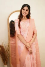 Elegant Essence Silk Saree with Classic Woven Border - Image 20