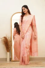 Elegant Essence Silk Saree with Classic Woven Border - Image 19