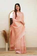 Elegant Essence Silk Saree with Classic Woven Border - Image 17