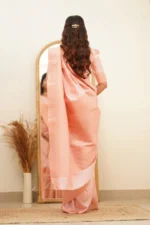 Elegant Essence Silk Saree with Classic Woven Border - Image 16